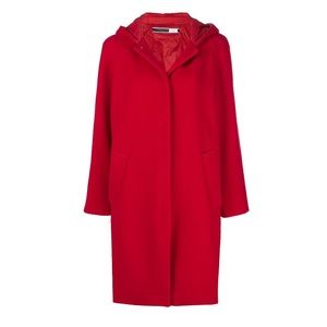 Maxmara Sportmax Code CheRry MIDI hooded wool coat